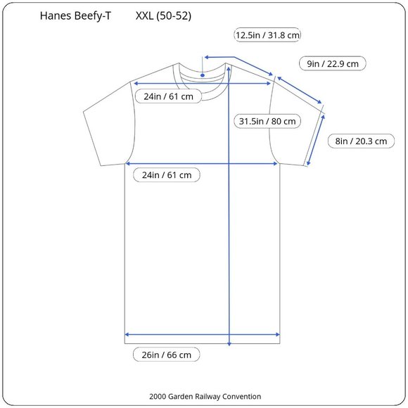 2000 Garden Railway Convention TShirt Last Run of the 20th Century San Diego XXL - Picture 4 of 7